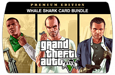 Grand Theft Auto V (ГТА 5) Premium Online Edition + Whale Shark Card Bundle 4,250,000 $