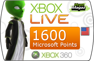 ����� ���������� Xbox Live Marketplace: 1600 Microsoft Points (��� ������������� ��������)