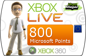 ����� ���������� Xbox Live Marketplace: 800 Microsoft Points (��� ������������ ��������)