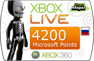 ����� ���������� Xbox Live Marketplace: 4200 Microsoft Points (��� �������� ��������)