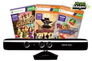 ������ Kinect ��� Xbox 360 + Kinect Adventures + Gunstringer + Fruit Ninja
