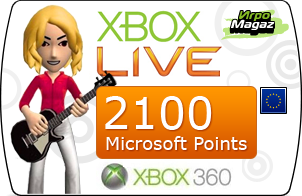 ����� ���������� Xbox Live Marketplace: 2100 Microsoft Points (��� ������������ ��������)