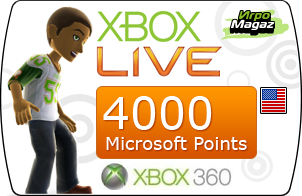 ����� ���������� Xbox Live Marketplace: 4000 Microsoft Points (��� ������������� ��������)