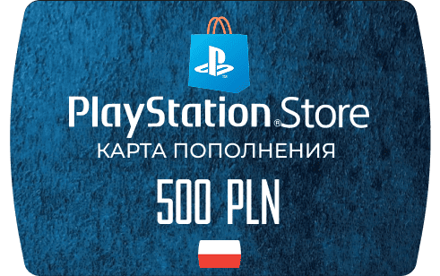 PlayStation Store Карта оплаты 500 zł (PLN/Польша)