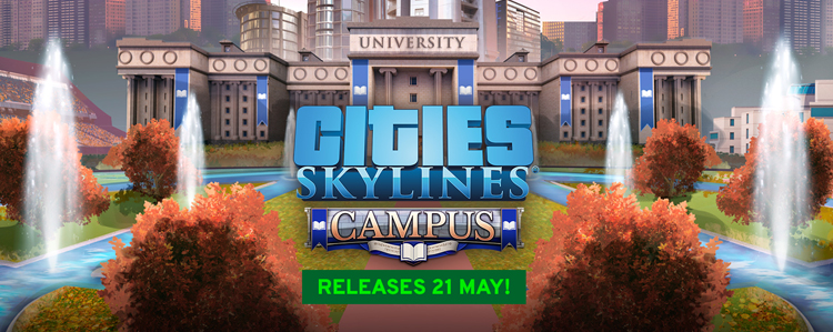 Дополнение Cities Skylines – Campus доступно для покупки
