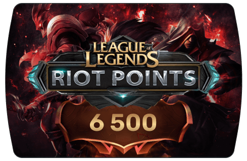 League of Legends (LoL) – 6500 RP (Riot Point)
