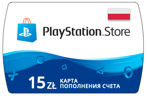 PlayStation Store Карта оплаты 15 zł (PLN/Польша)