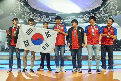 Команда победителей Overwatch из Южной Кореи