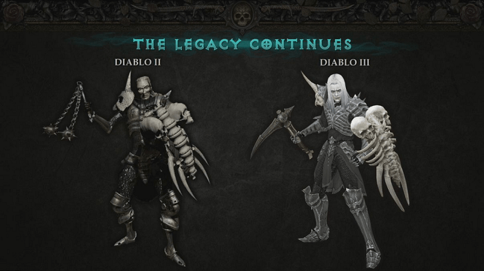 Слева – Некромант из Diablo II, справа – из Diablo III