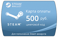 Пополнение Стим (Steam) счета на 500 рублей