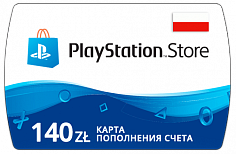 PlayStation Store Карта оплаты 140 zł (PLN/Польша)