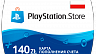 PlayStation Store Карта оплаты 140 zł (PLN/Польша)