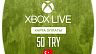 Карта оплаты Xbox Live 50 TRY (ТУРЦИЯ)