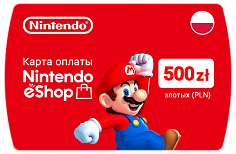 Карта пополнения Nintendo eShop Card 500zł злотых (PLN)