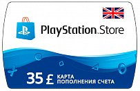 Playstation Store Карта оплаты 35 GBP (Великобритания)