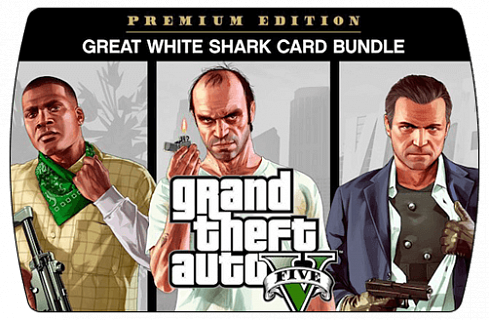 Grand Theft Auto V (ГТА 5) Premium Online Edition + Great White Shark Card Bundle 1,500,000 $ (ключ для ПК)
