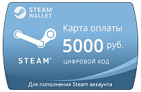 Пополнение Стим (Steam) счета на 5000 рублей 