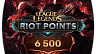 League of Legends (LoL) – 6500 RP (Riot Point)