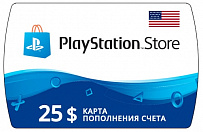 Карта PlayStation Network Card (USA/США) - Карта пополнения счета 25$