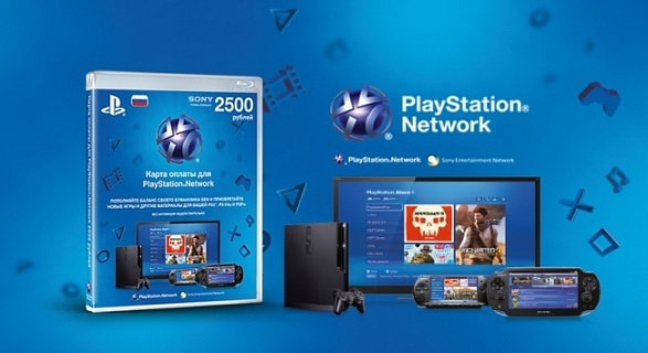 Карта оплаты PSN 2500 рублей. Пополнение бумажника PlayStation Network