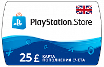 Карта PlayStation Network Card (UK) - Карта пополнения счета 25 GBP