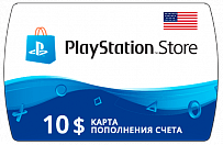 Карта PlayStation Network Card (USA/США) - Карта пополнения счета 10$